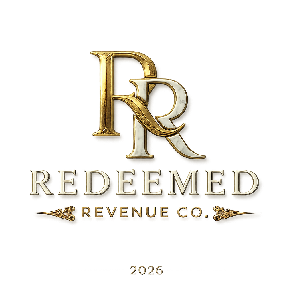 REDEEMED Revenue Co. official business logo